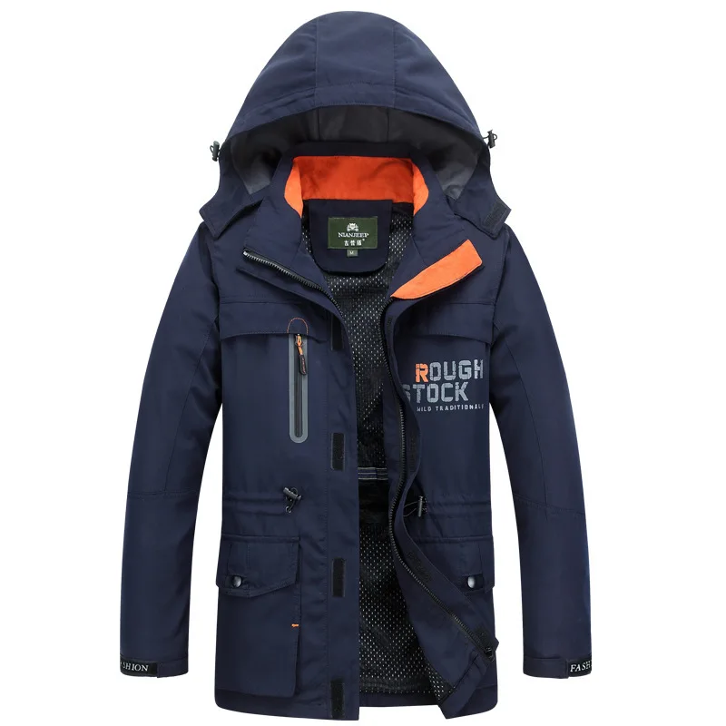 

2018 Raincoat Jacket Men Mid-length Casual Outdoor Large Size Spring And Autumn New Style Jacket 086 Factory Sales