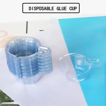 

20/50/100Pcs Disposable Plastic Dispensing Cup for DIY Crystal Resin UV Epoxy Dispenser Jewelry Making Tools Diy Resin Crafs