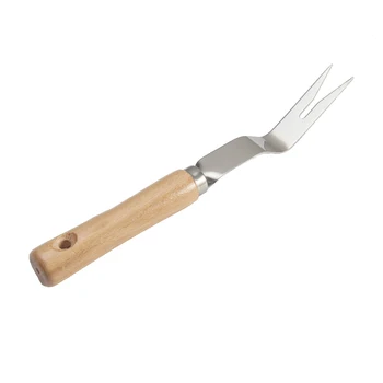 

Digging Cultivating Hand Tool Remover Wood Handle Weeding Fork Pull Transplanting Garden Trimming Grubber Manual Planting