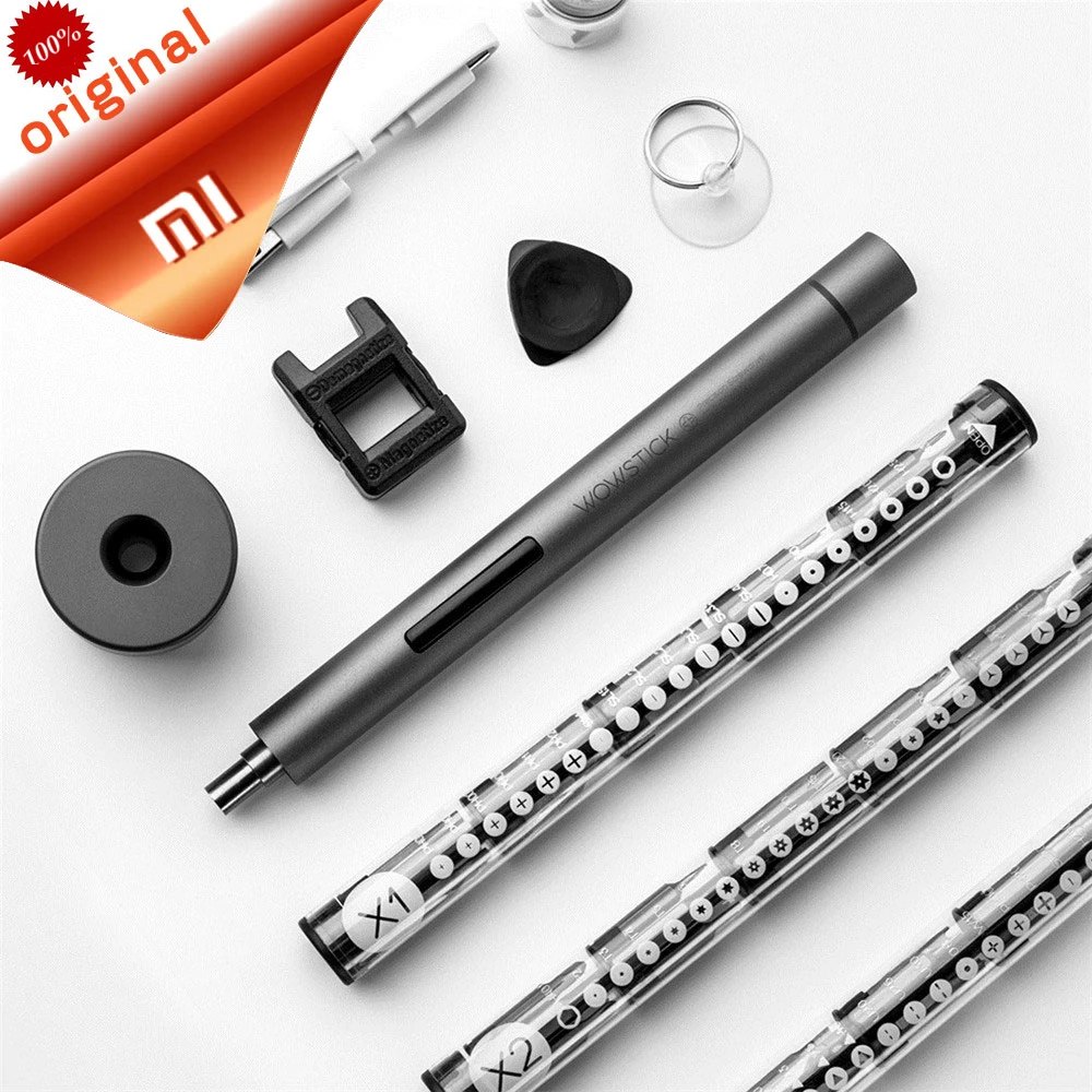 XIAOMI Wowstick 1F Pro электрическая отвертка светодиодный светильник беспроводной шуруповерт xiomi driver kit с литиевой батареей