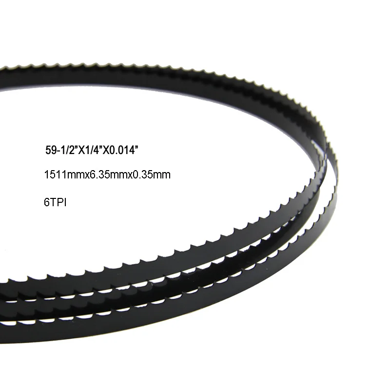 1560mm Wood Cutting Carbon Bandsaw Blades - Various Width And Tooth 61-1/2" 1560mm Wood Cutting Carbon Bandsaw Blades - Various Width And Tooth 61-1/2"