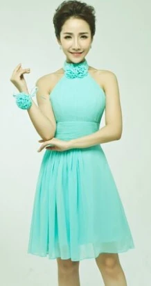 mint blue Халат soiree размера плюс, короткое элегантное платье для выпускного вечера ТРАПЕЦИЕВИДНОЕ Элегантное платье без рукавов для девочек, для особых случаев, новая мода, W1178 - Цвет: mint blue