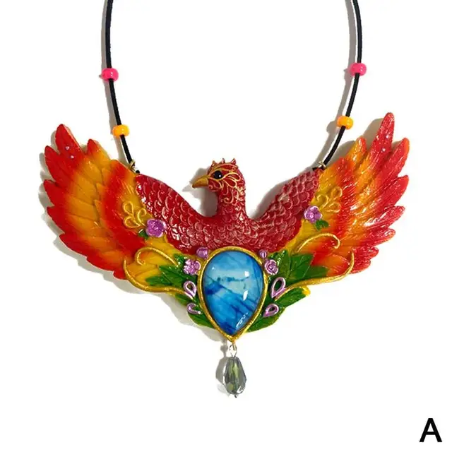 5 Color Creative Fashion New Animal Phoenix Resin Pendant for Home Wall Decoration Crafts Ornaments A