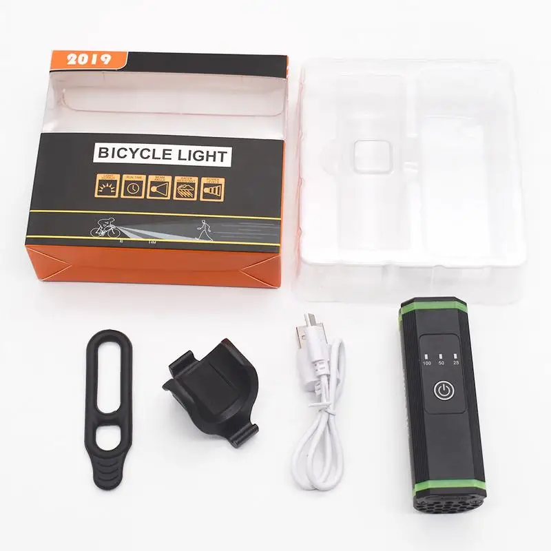 Excellent LED Cycling Light Front handlebar light USB Style Rechargeable Waterproof T6 Portable SOS Camping Hiking Outdoor flashlight Mini 10