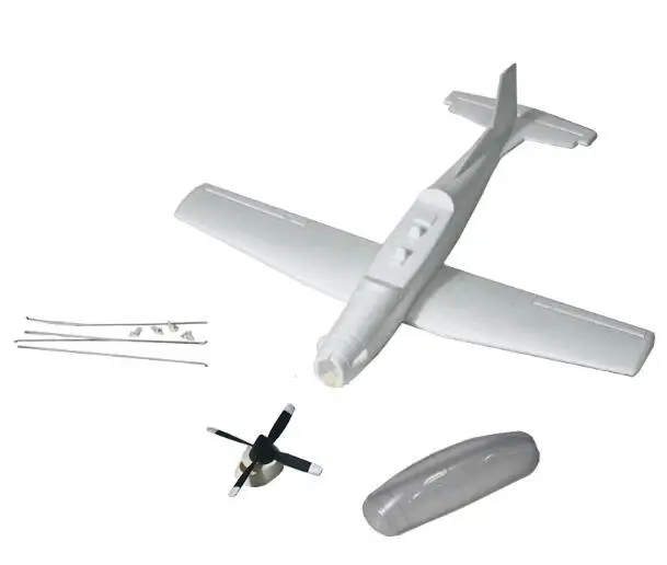 Flyfly 550mm PC9 mini RC Hobby Aircraft plane White Kit Freeshipping