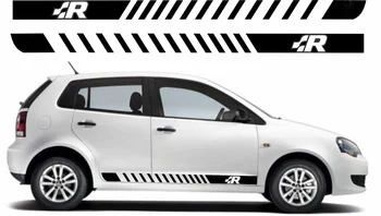 

For 1Set/2pcs Polo Mk 4 & 5 Gti Polo Side Graphics Decals Stickers Car styling