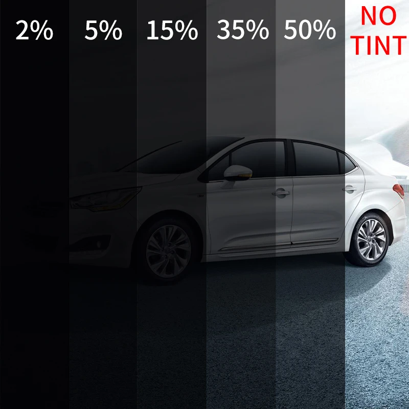 Sunice 20%VLT Black Car Window Tint Film 2mil Nano Ceramic Solar Tint Heat Reduction Protect Privacy Glass Sticker