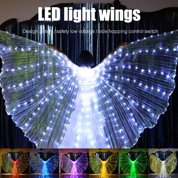 

Wing LED Butterfly Costume Shawl Fairy Performance Clothing for Children Girl Stage GDD99