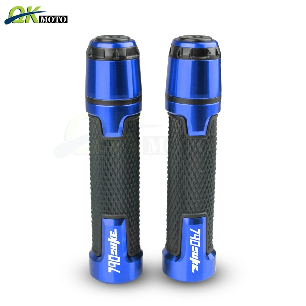 Аксессуары для мотоциклов 7/8 ''22 мм CNC алюминиевые ручки и ручки бар ручки Конец слайдер колпачок штекер подходит для KTM 790 DUKE 790 duke 790 - Цвет: Синий