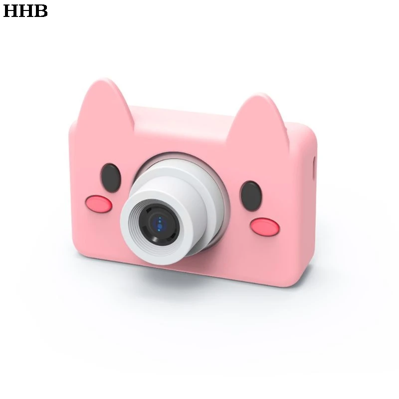 Мультфильм Животные цифровая Камера 2 дюймов Экран HD 8MP силиконовый мягкий чехол с покрытием картой Micro SD объемом 32 ГБ, подарок ко дню рождения с 634F - Цвет: size--A