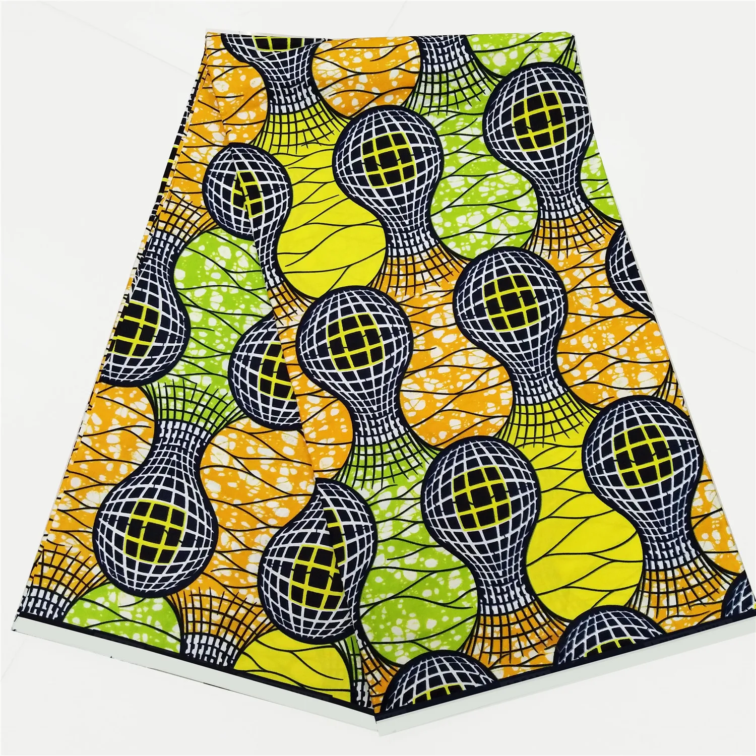 

Mirafeel 100% cotton guaranteed real dutch wax high quality Ankara African wax print fabric 6 yard sewing fabric HV122