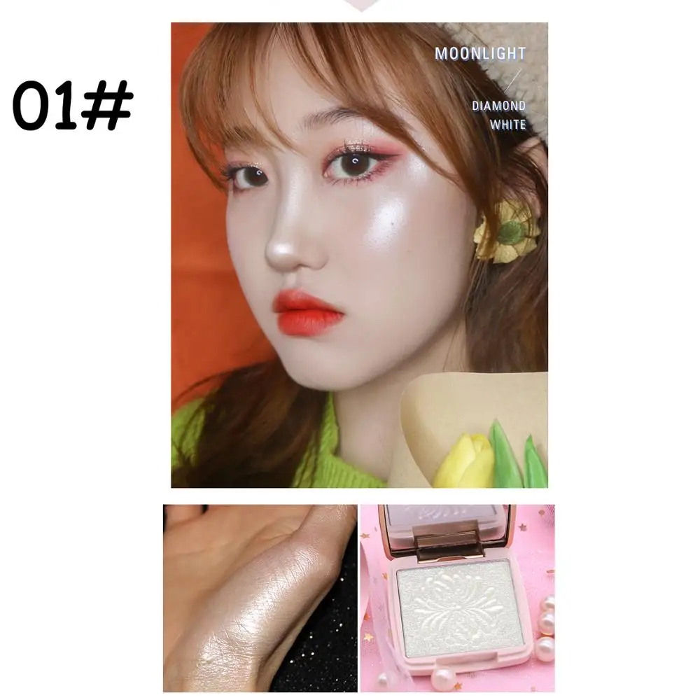 

New 6 Colors Makeup Highlighter Powder Natural Moisturizing Long Lasting Easy to Wear Eye Make up Glitter Beauty Cosmetics