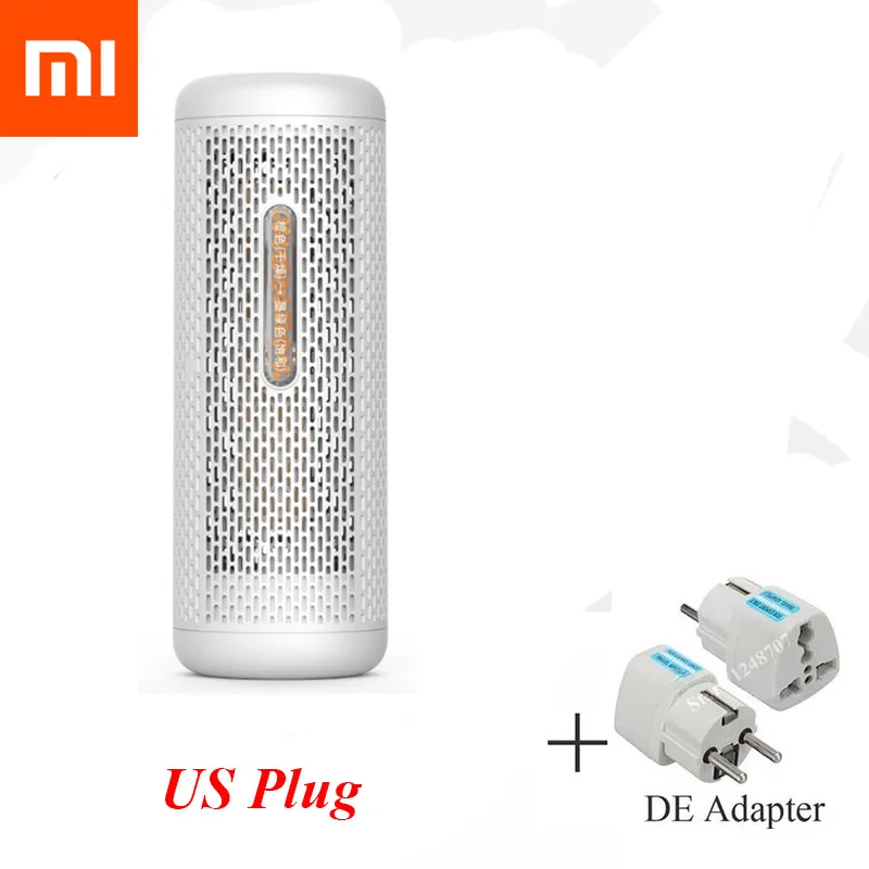 Add EU Adapter XIAOMI MIJIA Deerma DEM-CS10M, мини-осушитель воздуха для домашнего гардероба, сушилка для одежды, Осушитель сухого тепла, впитывающий влагу - Цвет: Add EU Adapter