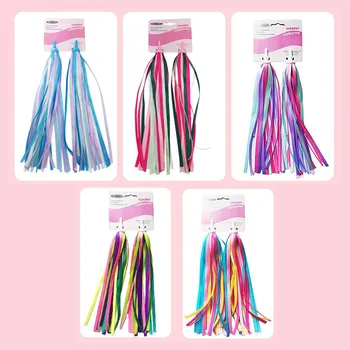 

Hot Kids Bike Handlebar Streamers Colorful Ribbons Tassel For Girls Boys Scooter Handgrip NEW!