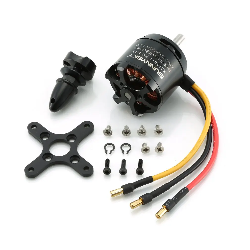 

SUNNYSKY X3120 800KV/1100KV Brushless Motor for Fixed - Wing 3D RC Drone Helicopter Airplane Parts Accessories