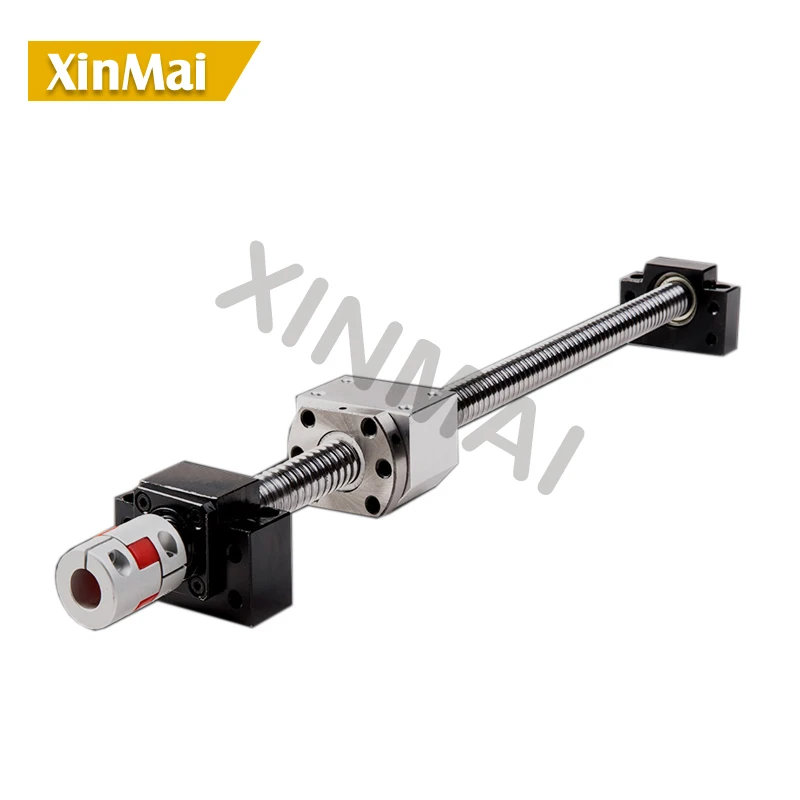 

ball screw 2005 SFU2005 750 /850 /900mm with end machining +SFU2005 Ballscrew nut+ supporter BK15BF15 + coupling