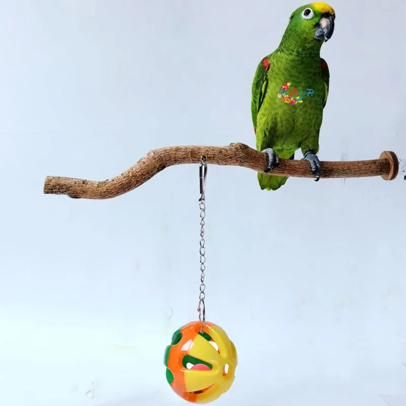 Pet птица 3-Цветной мяч укусов игрушка шлифовальная ветка для попугаев мяч игрушки для попугаев качели висящие колокольчики игрушка для кокатиел птиц принадлежности для клетки