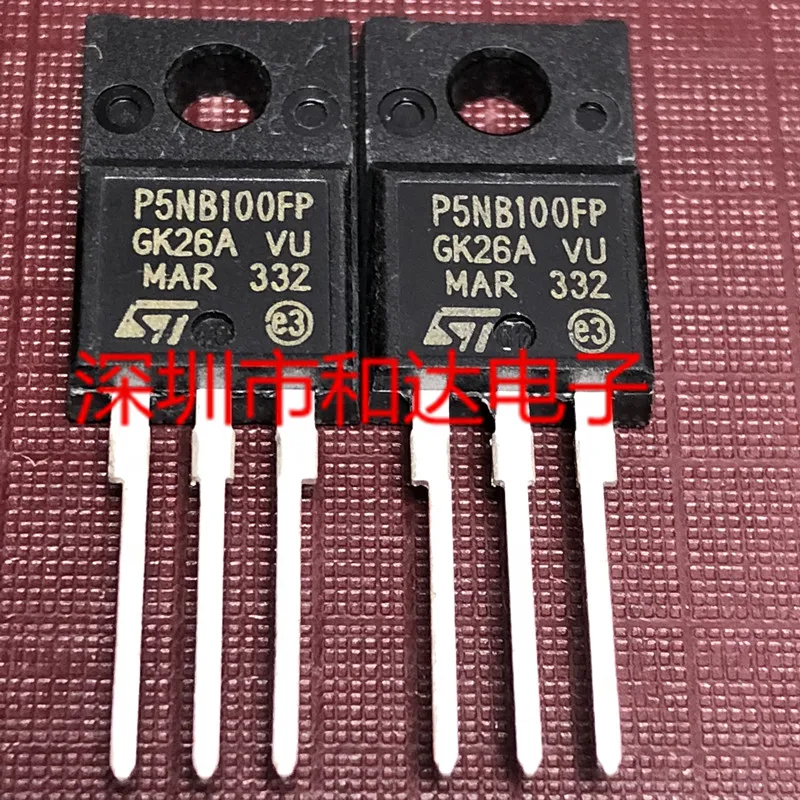 5 шт. P5NB100FP STP5NB100FP TO-220F 1000V 5A