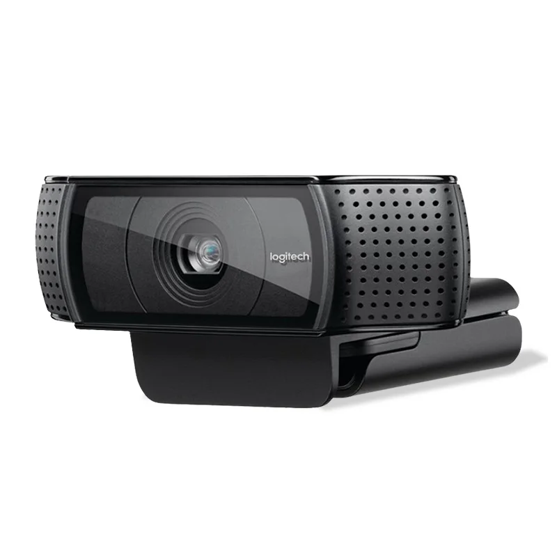 Веб-камера logitech HD Pro C920e, 1080 P, камера с автофокусом, Full HD, Широкоформатная видеозвонок и запись C920, обновленная версия