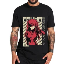 

Anime Rei Ayanami Evangelion Casual T Shirt Men New Black Casual Short Sleeve Tshirt Manga Print Unisex T-Shirt Tees