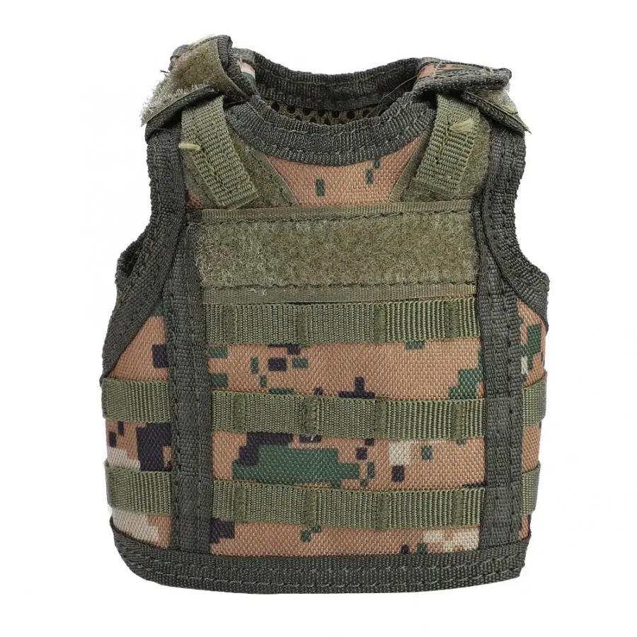 Армейский зеленый Тактика пива военный Molle жилет мини-бутылка для вина крышка жилет охладитель напитков охотничья бутылка напиток набор регулируемый плечевой ремень - Цвет: Армейский зеленый