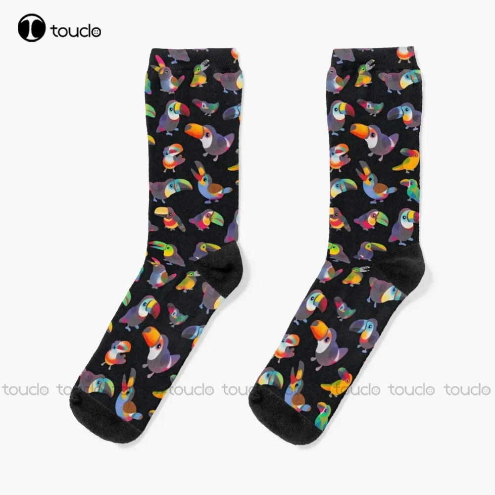 

Toucan Bird Tropical Summer Socks Cotton Socks For Men Christmas New Year Thanksgiving Day Gift Unisex Adult Teen Youth Socks