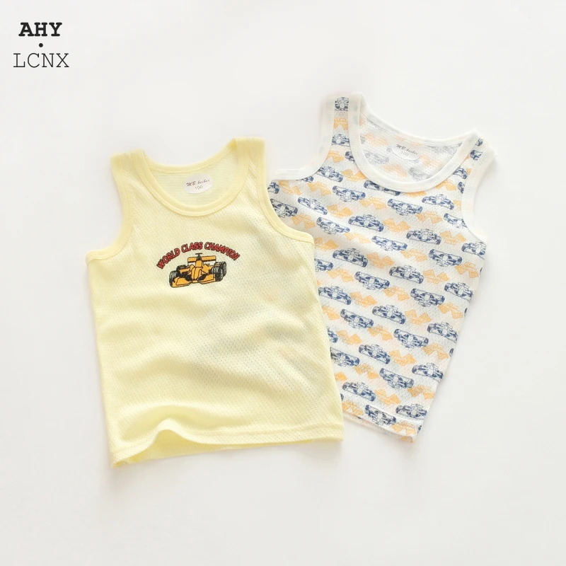 2Pcs/Lot Mesh Summer Boy Girl Tank Kids Top Toddler Camisole Vest Baby