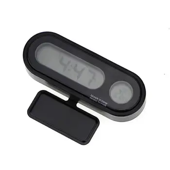 

Portable Car Digital Lcd Clock Display Auto Dashboard Clocks Plastic Backlight Electronic Screen Clock 1pcs
