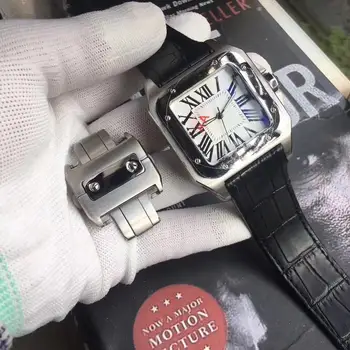 

luxury watch men Sants 40mm Cartil Automatic mechanical movement Watch stainless steel model watches AAA no battery 4