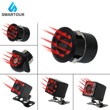 

Smartour Car Rear view Camera Univeral Dynamic Trajectory Parking System Backup 8 IR Lights Night Vision Reverse Camera Video