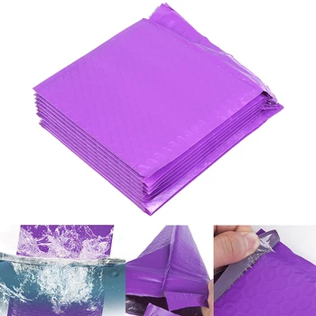

10pcs 20.4*17.8cm Poly Bubble Mailing Purple Color Shockproof Courier Bubble mailer Mailer Shipping Padded Envelope Bags