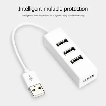 

Portable USB Adapter 4 USB 2.0 Ports 480Mbps USB HUB for Desktop Laptop Tablet Support System Windows 2003/ME/XP/Vista