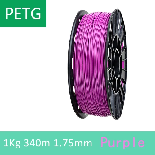 PETG PURPLE 1KG Фулкрум пла! TABS! PETG много цветов пластик нити для 3d принтера 3d Ручка/1 кг 340 м/10 м 20 цветов/ из России - Цвет: PETG PURPLE 1KG