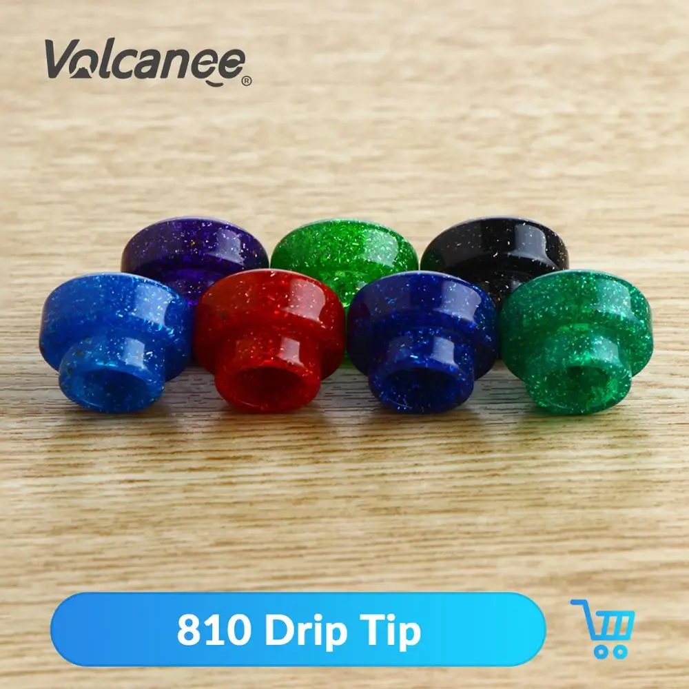 

Volcanee Drip TiP 810 Epoxy Resin Mouthpiece For V8 Big Baby V12 Prince Sticke V8 Atomizer RBA/RDA E Cigarette Accessories