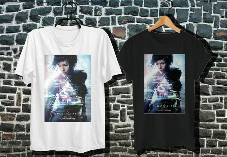 cheap New Ghost In The Shell F10 Anime White amp;Black Shirt 3 Shirt Usa Size S Xxxl Zm1 20Th 30Th 40Th 50Th Birthday Tee Shirt