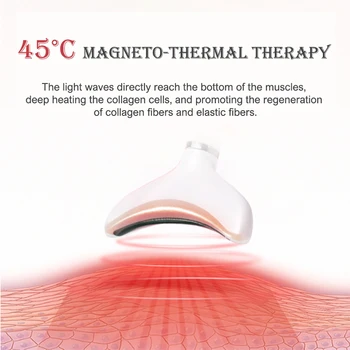 Neck Photon Therapy Heating Anti-Wrinkle Removal RF Lifting Beauty Facial Neck Massager Double Chin Remove Face Massge Skin Care 4