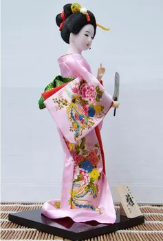 

2017 nueva casa decoración artesanal accesorios japonés figuras Geisha hecho a mano Kimono muñeca Geisha