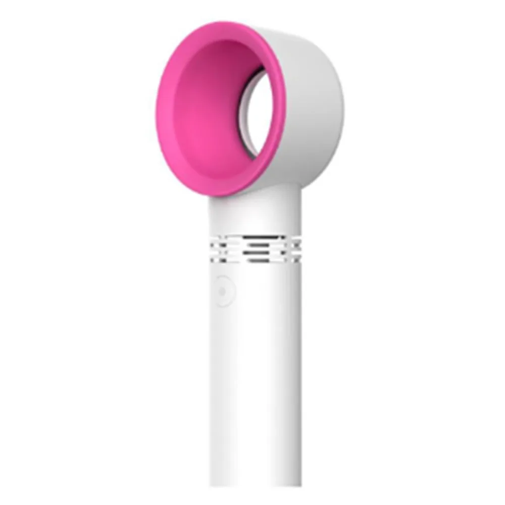 Zero 9 USB Rechargeable Portable Bladeless Fan Handheld Mini Cooler No Leaf Handy Fan With 3 Fan Speed Level LED Indicator