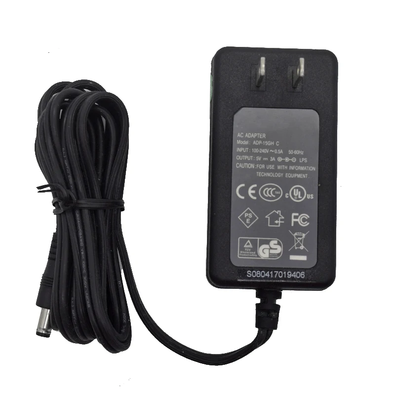 Б/у Delta 5V 3A адаптер переменного тока зарядное устройство ADP-15GH C для Dlink D-Link M1-12S05