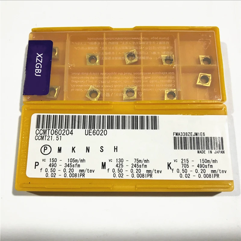 20 штук CCMT060204 UE6020 CCMT21.51 ЧПУ твердосплавный вставки Резьбонарезной инструмент режущий инструмент для станка фреза