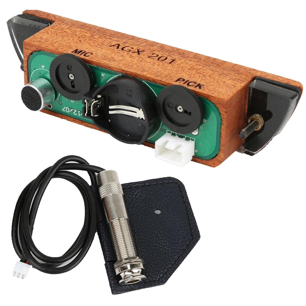 Звукосниматель звукового отверстия для акустической гитары 38/39/40/41 дюймов|Детали