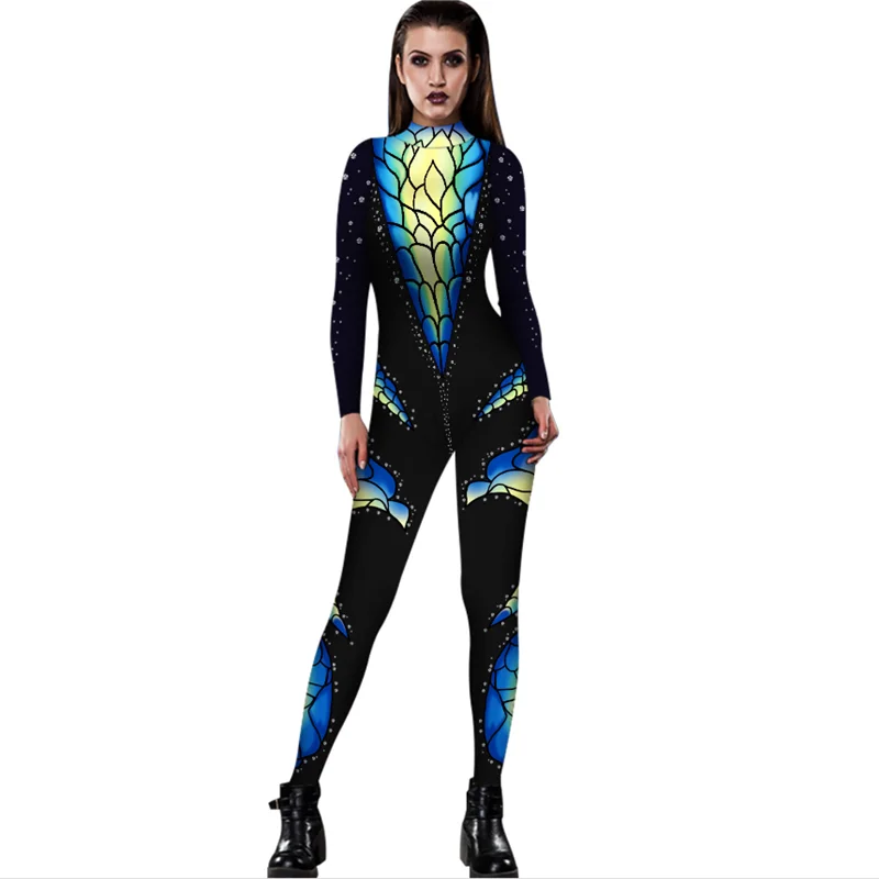 Skeleton Rose Sexy Women Halloween Devil Ghost Jumpsuit Party Carnival Performance Scary Costume Kids Baby Girl Day Of The Dead