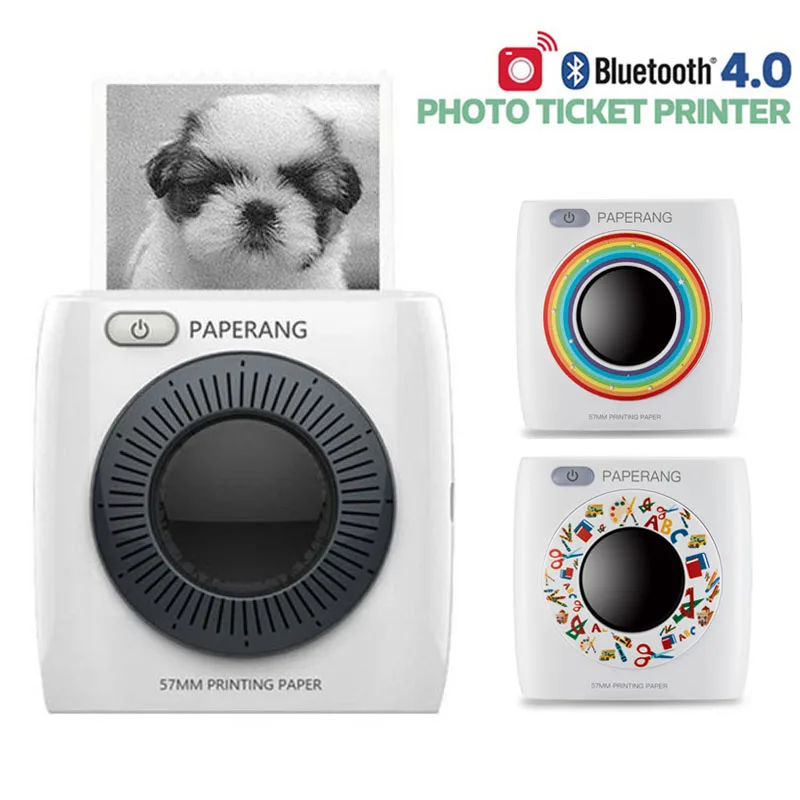 Карманный портативный фотопринтер PAPERANG P2 для телефона 300id HD Термопринтер