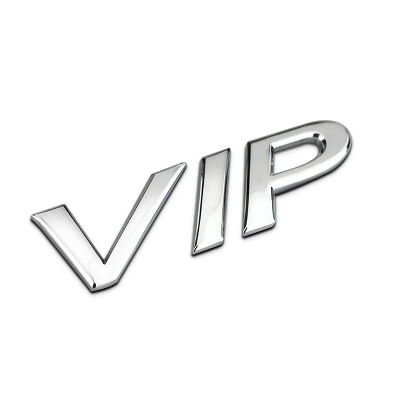 Автомобильная наклейка эмблема значок VIP буквы металлический 2 дизайн цвета для