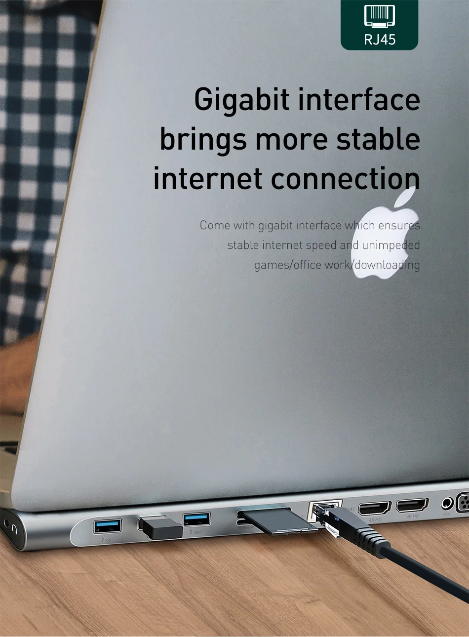 USB C концентратор Тип C на HDMI VGA RJ45 мульти Порты USB 3,0 USB3.0 Тип-C сплиттер 10-в-1 для Macbook Pro/Air USB-C концентратор адаптер питания