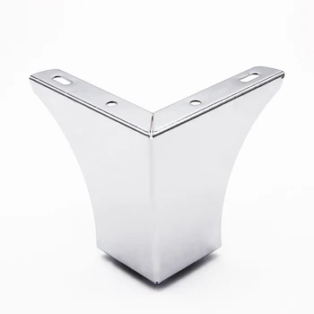 

4 × Furniture Riser 95mm Cabinet Table Sofa Bed Feet legs for furniture Foot With White Floor Protector Pad