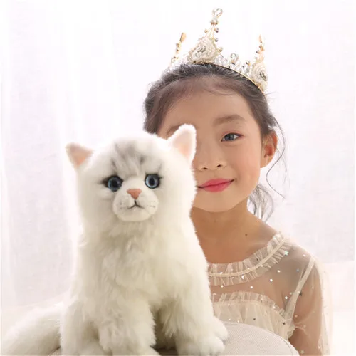 Fancytrader 11â€™â€˜ Plush Simulation Cat Toys Realistic Persian Cat Doll Photograph Props Birthday Xmas Gifts Collection 28cm (2)