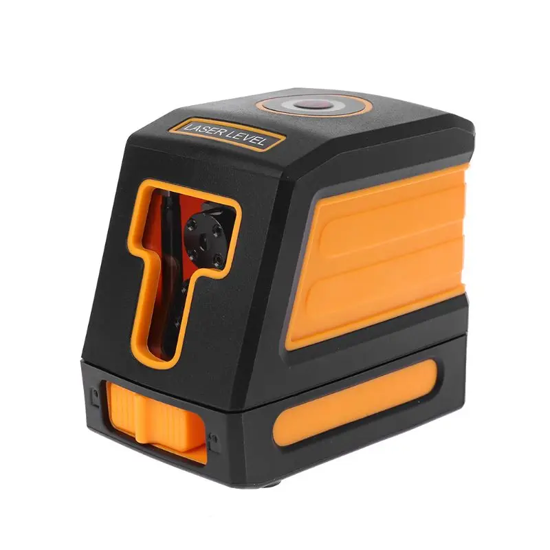 

2 Lines Laser Level Meter Horizontal Vertical Red Cross Line Self-leveling Receiver IP54 Without Bracket Clip