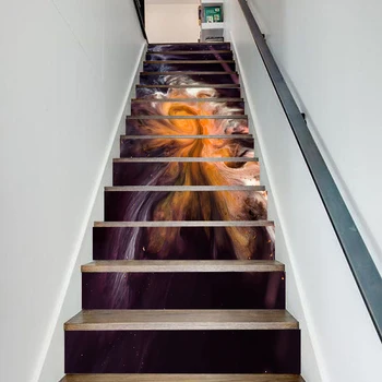 

Self Adhesive Renew Abstract Yellow Home Decor Stair Sticker Print Art Waterproof Paper Mural Wardrobe Renovation Decal Picture