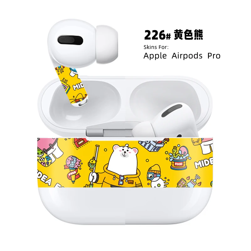 226 Бумажная Пылезащитная наклейка для Apple AirPods Pro Чехол Пылезащитная наклейка защита кожи для Air Pods 3 Аксессуары - Цвет: 226